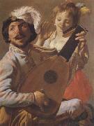 Hendrick Terbrugghen The Duo (mk08) oil painting on canvas